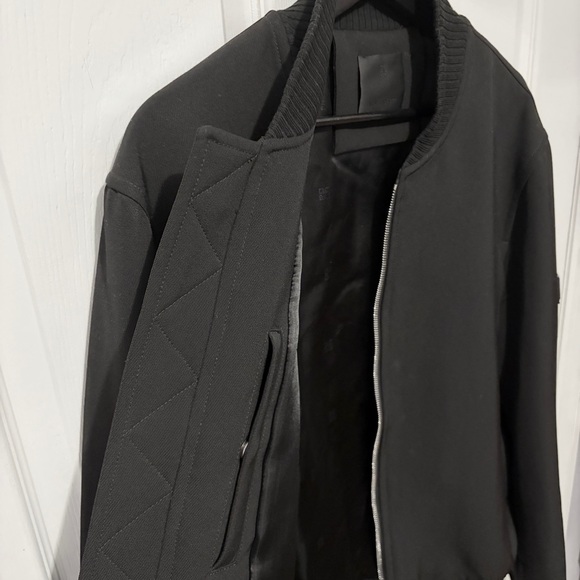 GIVENCHY Black 4G Logo Virgin Wool Bomber Jacket Men L 50